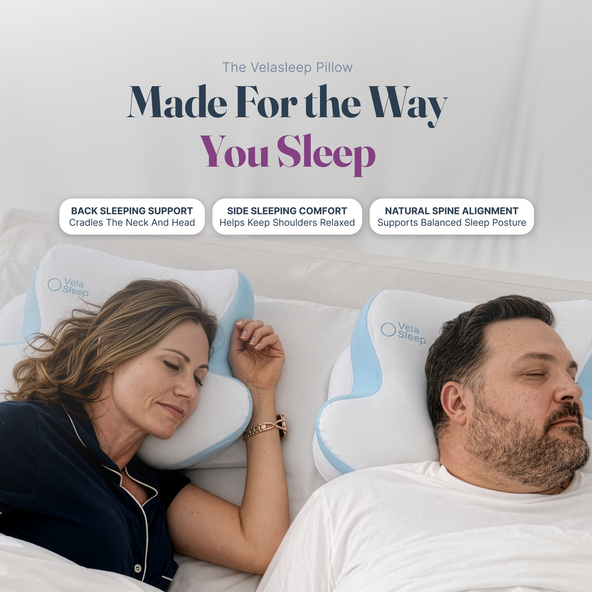VelaSleep Pillow memory foam construction detail